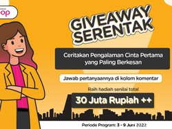 Cerita Tentang Cinta Pertama Dapat Hadiah Total Rp 30 Juta, Begini Caranya