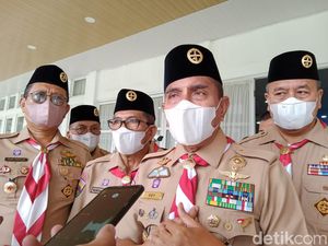Gubsu Minta Anggota Pramuka Jadi Manusia Setengah Dewa