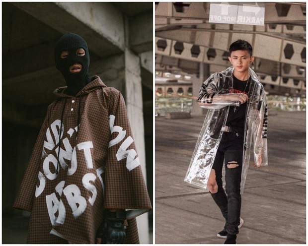 Koleksi Jas Hujan Durchvolk/Foto : instagram.com/durchvolk Jas hujan model ponco dan coat transparan dari Durchvolk dengan desain nuansa eccentrik punk