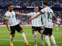 Foto: Aksi Berkelas Lionel Messi Bawa Argentina Juara Finalissima