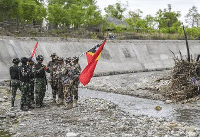 Potret TNI AD Jaga Kedaulatan di Perbatasan RI-Timor Leste