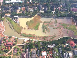 Brantas Abipraya Percantik Lanskap Miniatur Pulau & 4 Danau di TMII