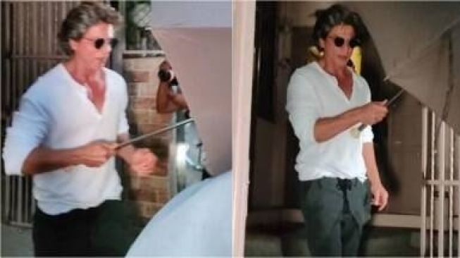 Cara Unik Shah Rukh Khan Hindari Sorotan Kamera Paparazzi