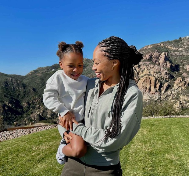 Allyson Felix dan Anak Perempuannya/Instagram/@allysonfelix