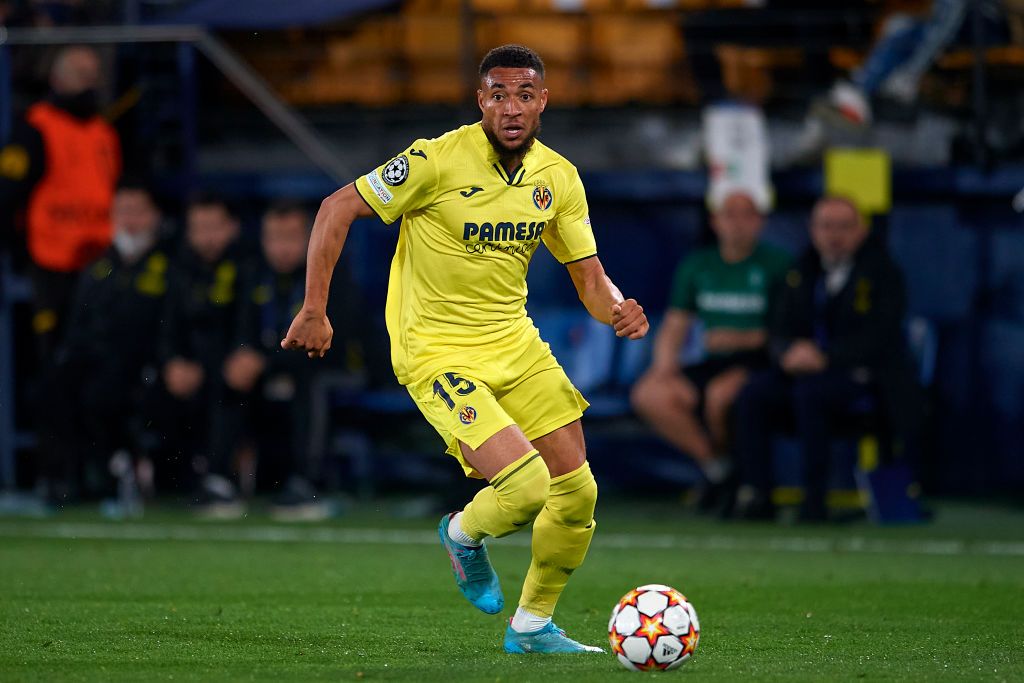 VILLARREAL, SPAIN - APRIL 06: Arnaut Danjuma of Villarreal CF in action during the UEFA Champions League Quarter Final Leg One match between Villarreal CF and Bayern München at Estadio de la Ceramica on April 06, 2022 in Villarreal, Spain. (Photo by Quality Sport Images/Getty Images)