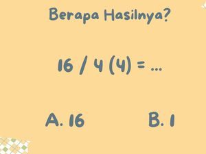 Harus Fokus! Teka-teki Matematika Ini Gampang Tapi Bisa Menjebak