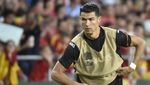 Foto Ronaldo Jadi Pemain Cadangan di Laga Spanyol Vs Portugal