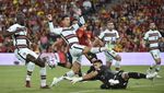 Foto Ronaldo Jadi Pemain Cadangan di Laga Spanyol Vs Portugal