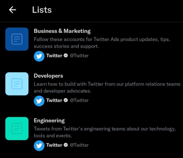 Membuat list/Foto: twitter.com 5 Fitur Tersembunyi yang Wajib Kamu Tahu Supaya Makin Jago Main Twitter