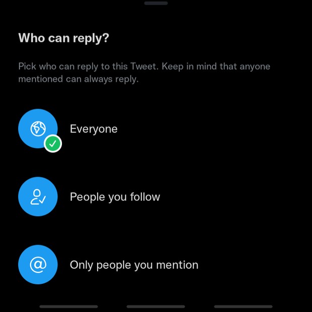 Menentukan siapa saja yang bisa membalas tweet/Foto: twitter.com 5 Fitur Tersembunyi yang Wajib Kamu Tahu Supaya Makin Jago Main Twitter