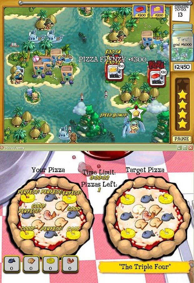 game bergenre pizza terobosan pertama di game house