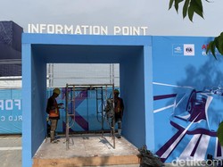 Sehari Jelang Formula E, Pengerjaan Sarana Pendukung Sirkuit Masih Dikebut