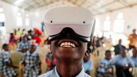 Ekspresi Ceria Anak-anak di Kenya Ikut Tur Istana Buckingham Pakai VR