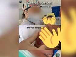 Heboh Nakes Bikin Konten Uyel-uyel Pipi Bayi hingga Nangis