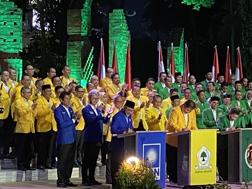3 Ketum Koalisi Indonesia Bersatu Tanda Tangani Nota Kesepakatan