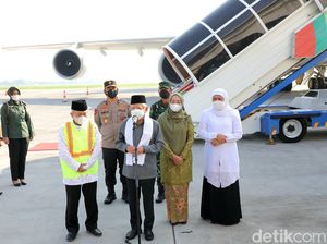 Wapres Lepas Keberangkatan Jemaah Haji Kloter Pertama Asal Jatim