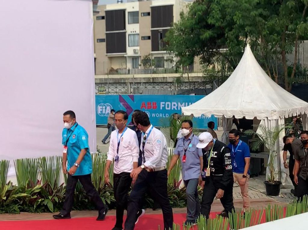 Anies: Selamat Datang Pak Presiden Jokowi di Formula E Jakarta