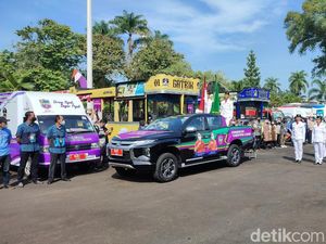 Meriah! Kali Pertama Ciamis Gelar Ngarak Pataka di Hari Jadi