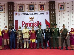 Jajaran Pemkab Tulang Bawang Hadiri Upacara Harlah Pancasila