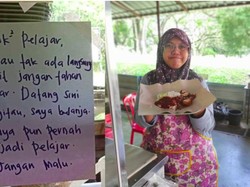 Salut! Penjual Nasi Lemak Ini Bagi Makanan Gratis untuk Pelajar Tak Mampu