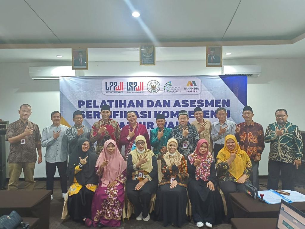 LSP BWI dan Bank Mega Syariah Gelar Pelatihan & Sertifikasi Nazhir di Bengkulu