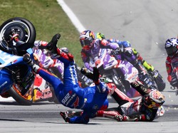 Wow! 186 Crash Terjadi pada Paruh Pertama MotoGP 2022