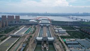 Pintu Air Kanal Raksasa di China Mulai Beroperasi, Lihat Fotonya