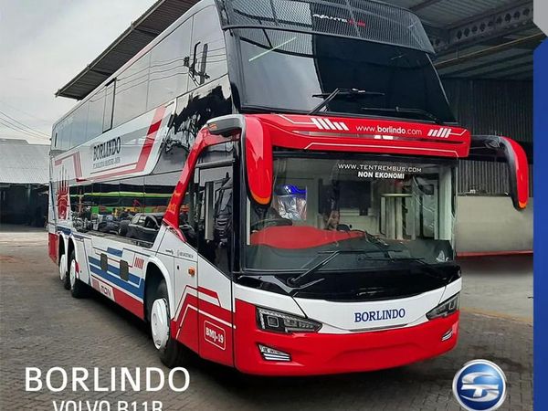 Tampil Beda, Ini Potret Bus Double Decker Terbaru PO Borlindo