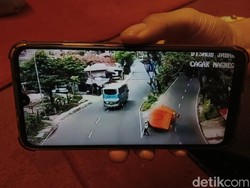 Viral Anggota Polisi Bandung Nyaris Terhantam Truk Oleng di Nagreg