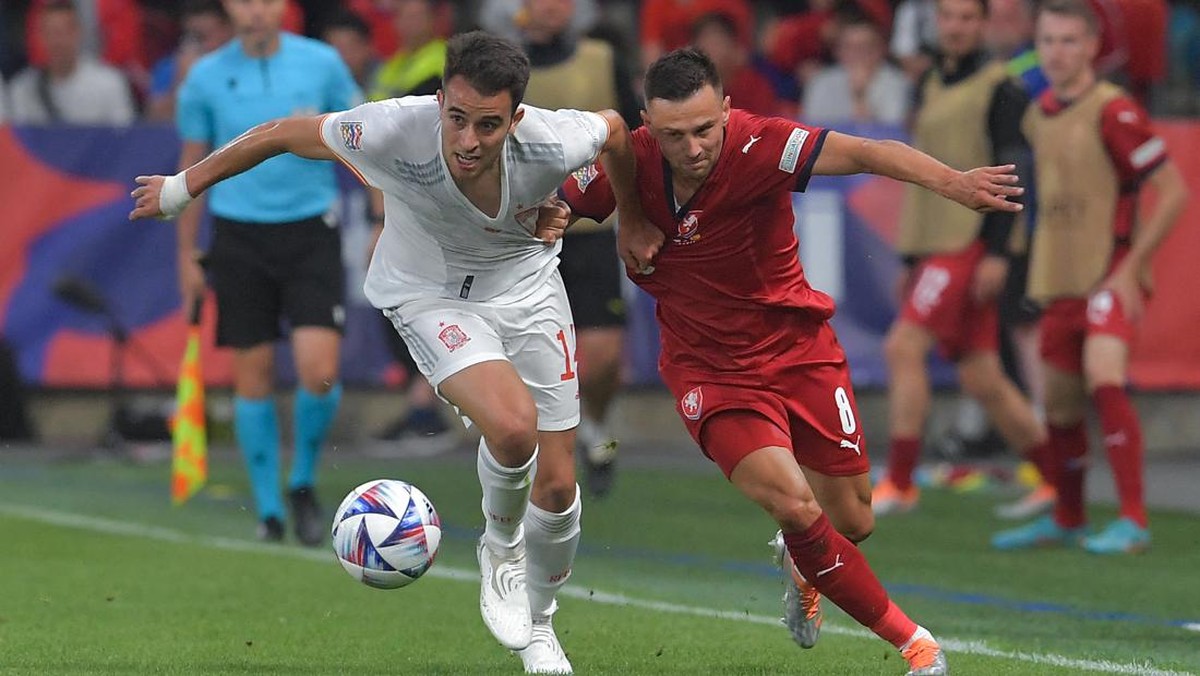 Republik Ceko vs Spanyol tuntas 2-2. (Foto: AFP via Getty Images/MICHAL CIZEK)