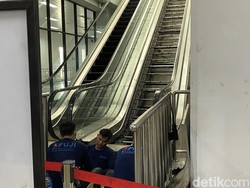 Di Stasiun Manggarai, Eskalator Peron 10-11 Masih Diperbaiki