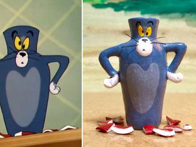 Begini Setiap Adegan Lucu Tom and Jerry Dijadikan Patung