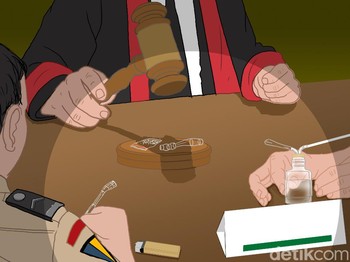 Mainan Sabu Tiga Penegak Hukum