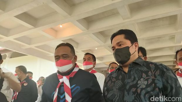 Kepala BP2MI Benny Rhamdani dan Menteri BUMN Erick Thohir