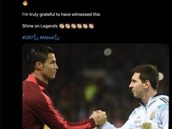Kalau yang ini enggan meledek Messi atau Ronaldo. Lebih baik mengapresiasi kedua pemain top itu sebelum mereka gantung sepatu! Foto: dok. Twitter