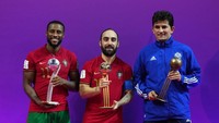 Ricardinho menjadi pemain terbaik gelaran Piala Dunia Futsal 2021, ketika membawa Portugal menjadi juara. Foto: FIFA via Getty Images/Angel Martinez - FIFA  