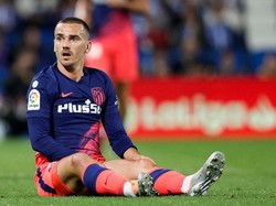 Antoine Griezmann memang tenggelam di musim 2021/2022 bersama Atletico Madrid. Cuma cetak tiga gol dari 26 laga di Liga Spanyol (Getty Images)
