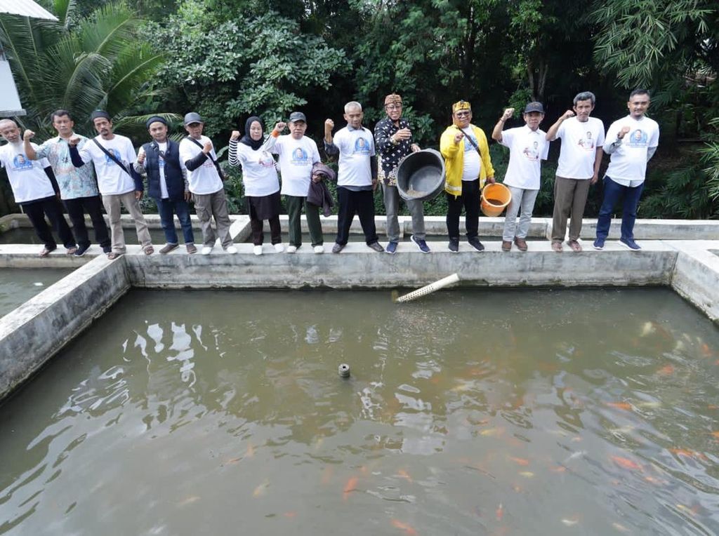 Relawan Sandiaga di Ciamis Gelar Pelatihan Budidaya Ikan Air Tawar