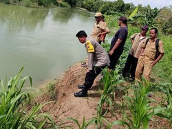 Seorang Kakek Hilang Diduga Hanyut di Sungai Serang Boyolali