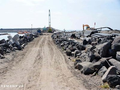 Penampakan Terkini Proyek Pelabuhan Sanur