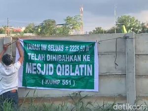 Lahan untuk Bangun Masjid Dipasangi Tembok, BKM Lapor Polisi Lahan untuk Bangun Masjid Dipasangi Tembok, BKM Lapor Polisi