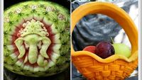 10 Ukiran Semangka dan Labu yang Cantik dan Artistik