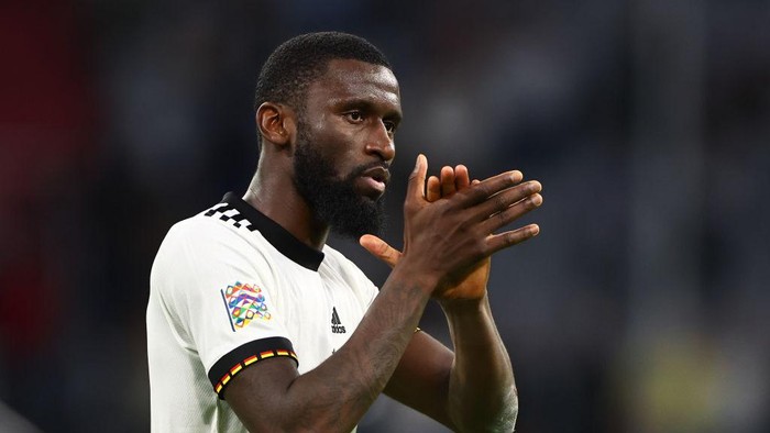 Antonio Ruediger MUNICH, GERMANY - JUNE 07: Antonio Rudiger of Germany during the UEFA Nations League League A Group 3 match between Germany and England at Allianz Arena on June 7, 2022 in Munich, Germany. (Photo by Robbie Jay Barratt - AMA/Getty Images)