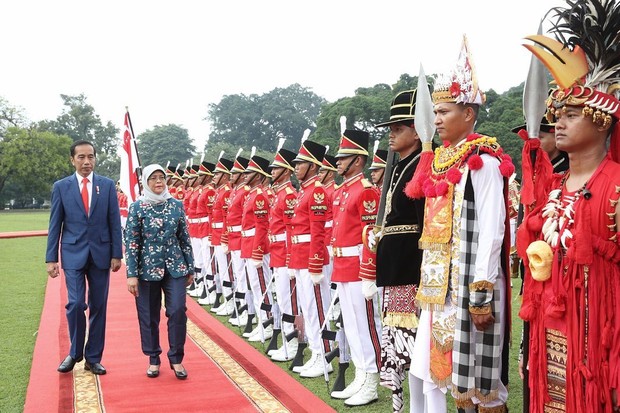 Halimah Yacob dan Presiden Jokowi/ Foto: instagram.com/halimahyacob Halimah Yacob dan Presiden Jokowi/ Foto: instagram.com/halimahyacob