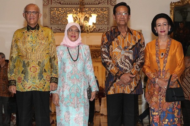 Halimah Yacob dan suami melakukan kunjungan ke Jogja bertemu Sultan HB X dan istri/ Foto: instagram.com/halimahyacob