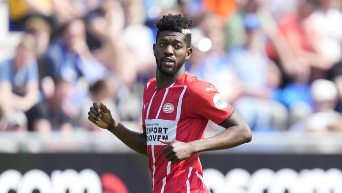 ZWOLLE, NETHERLANDS - MAY 15: Ibrahim Sangare of PSV during the Dutch Eredivisie  match between PEC Zwolle v PSV at the MAC3PARK Stadium on May 15, 2022 in Zwolle Netherlands (Photo by Photo Prestige/Soccrates/Getty Images)