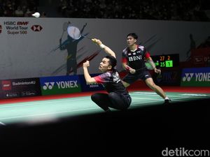 Hasil Indonesia Open 2022: Leo/Daniel Disingkirkan Astrup/Rasmussen