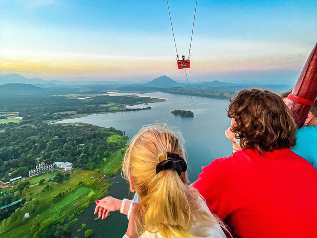 Indahnya daratan Sri Lanka yang diambil dari ketinggian.