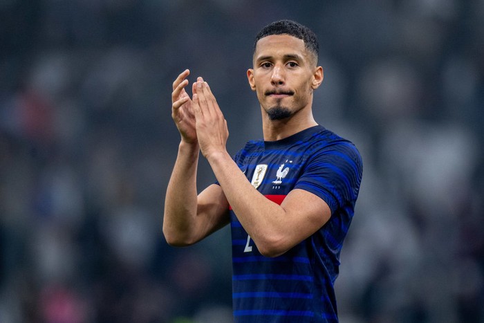 MARSEILLE, FRANCE - MARCH 25: William Saliba of France during the international friendly match between France and Ivory Coast at Orange Velodrome on March 25, 2022 in Marseille, . (Photo by Sebastian Frej/MB Media/Getty Images)