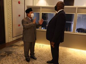 Akrabnya Prabowo dan Menhan AS Lloyd Austin di Singapura